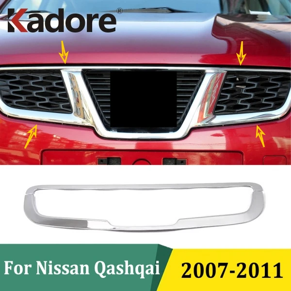 For Nissan Qashqai 2007 2008 2009 2010 2011 Chrome Front Grille Trim Racing Grills Around Logo Frames Decoration Car Accessories
For Nissan Qashqai 2007 2008 2009 2010 2011 Chrome Front Grille Trim Racing Grills Around Logo Frames Decoration Car Accessories