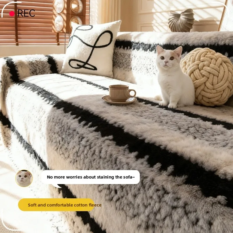 Universal Sofa Cover Cloth Whole Piece Autumn Winter Scratch Proof Warmth Insulating Couch Protector Geometric Pattern
Universal Sofa Cover Cloth Whole Piece Autumn Winter Scratch Proof Warmth Insulating Couch Protector Geometric Pattern