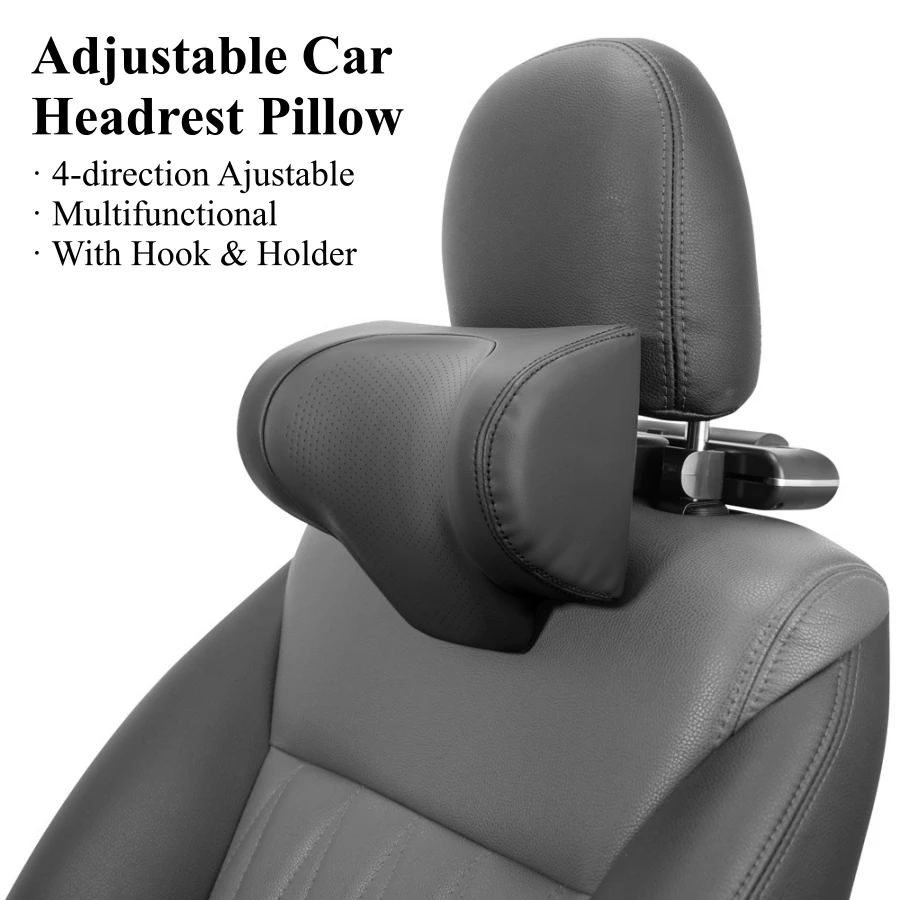 Adjustable Car Headrest Pillow Multi-use Car Neck Pillow for Driving Seat Head Support with Hidden Hook and Tablet Phone Holder
Adjustable Car Headrest Pillow Multi-use Car Neck Pillow for Driving Seat Head Support with Hidden Hook and Tablet Phone Holder
