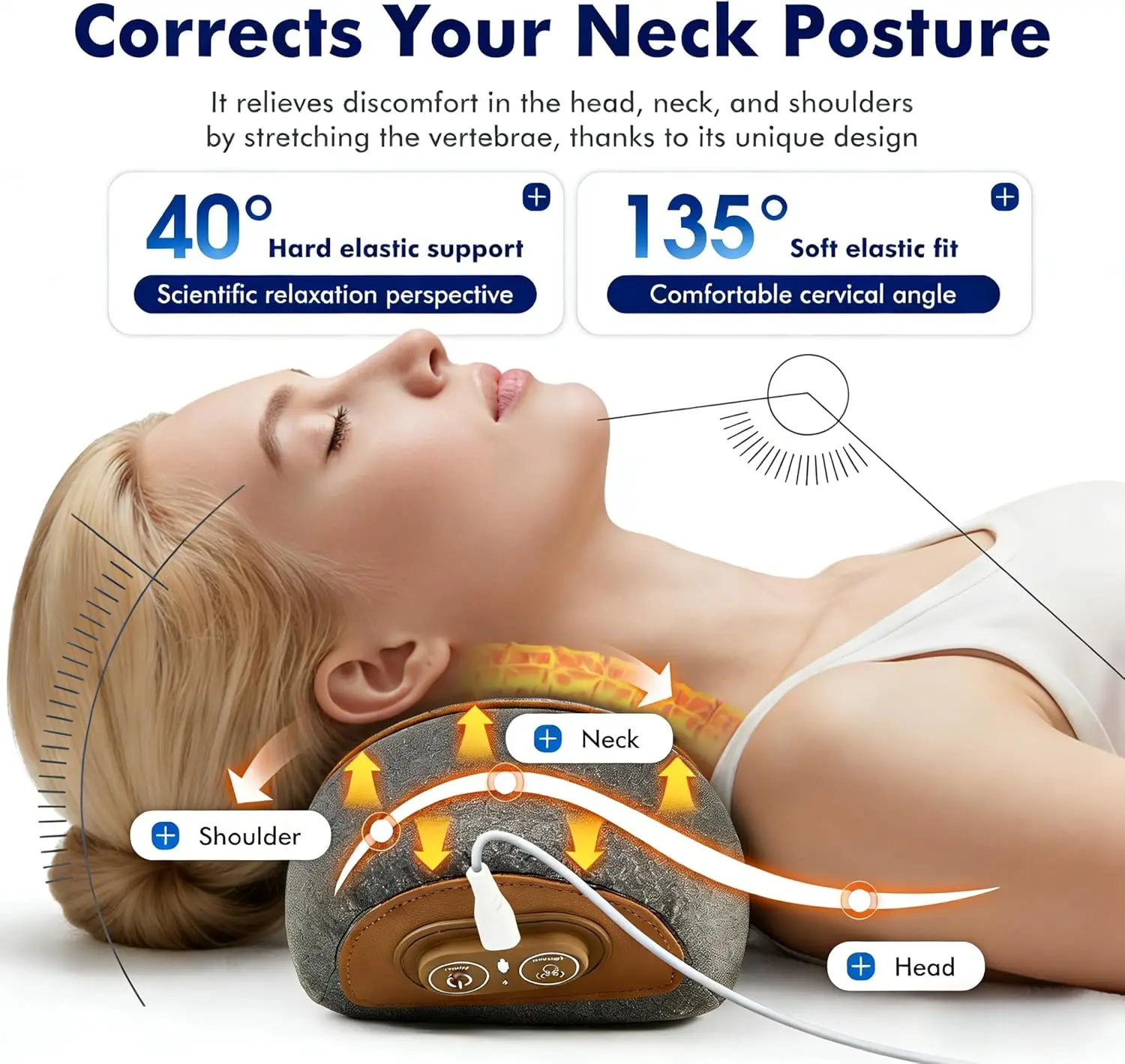 3-in-1 hot compress massage neck pillow, rich bag aligners, memory cotton neck brace, deep relaxation cervical traction pillow
3-in-1 hot compress massage neck pillow, rich bag aligners, memory cotton neck brace, deep relaxation cervical traction pillow