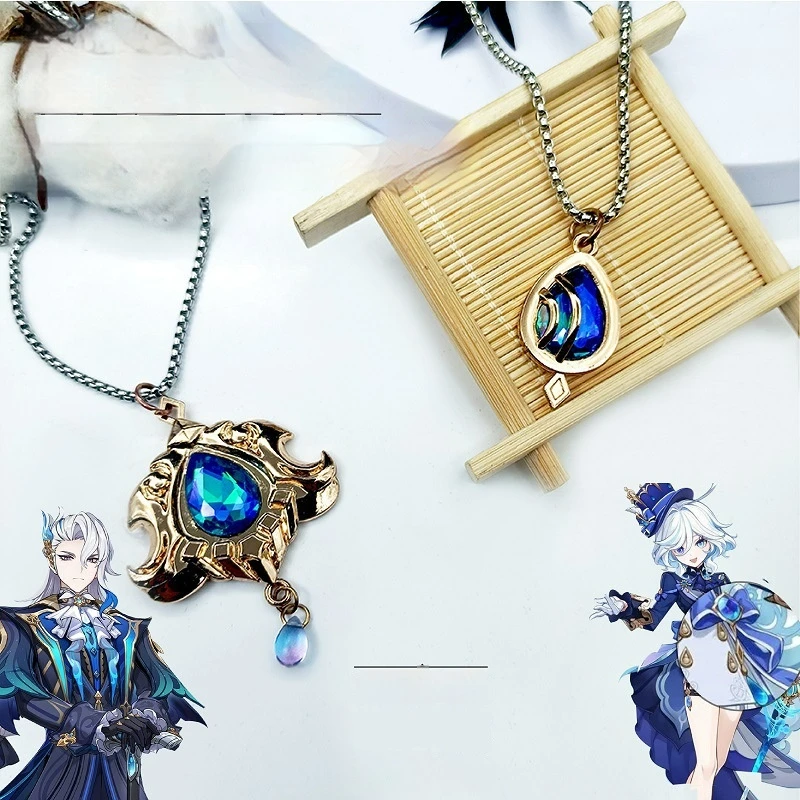 Game Genshin Impact Cosplay Jewelry Fontaine Furina Vision Necklace Anime Accessories Neuvillette Metal Pendant Chain Xmas Gift
Game Genshin Impact Cosplay Jewelry Fontaine Furina Vision Necklace Anime Accessories Neuvillette Metal Pendant Chain Xmas Gift