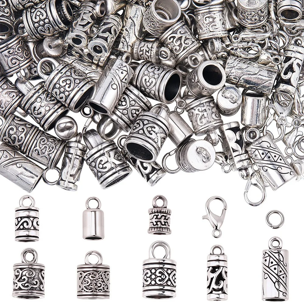 80Pcs 8 Styles Style Alloy Cord End Column with 50Pcs Zinc Alloy Lobster Claw Clasps 100Pcs 304 Stainless Steel Open Jump Rings
80Pcs 8 Styles Style Alloy Cord End Column with 50Pcs Zinc Alloy Lobster Claw Clasps 100Pcs 304 Stainless Steel Open Jump Rings