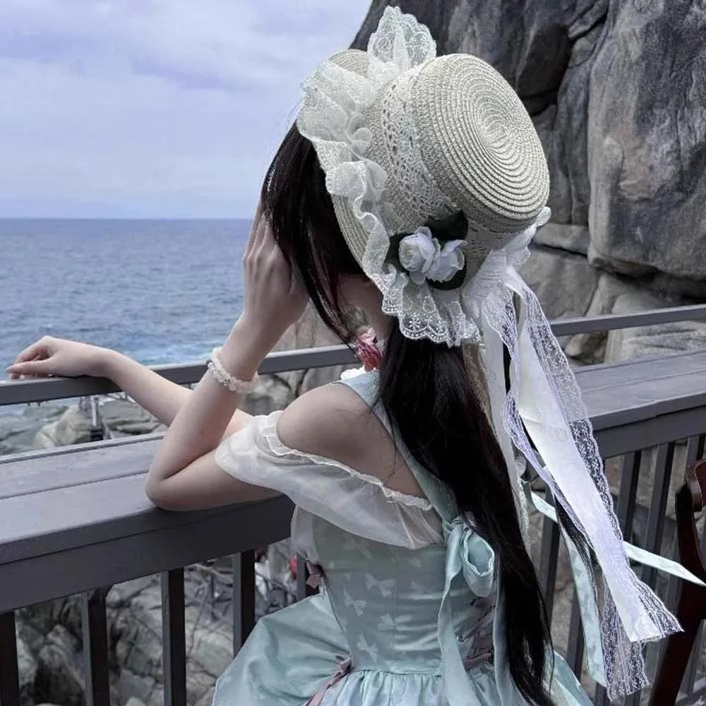 Breathable Vacation Beach Cap Big Brimmed with Garland Fisherman Straw Hat Sombrero Sunshade Topi Woven Sun Cap
Breathable Vacation Beach Cap Big Brimmed with Garland Fisherman Straw Hat Sombrero Sunshade Topi Woven Sun Cap