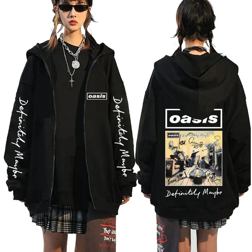 Rock Band O-Oasis Definitely Maybe Graphic Zipper Hoodie Men Women Clothing Fashion Oversized Zip Up Jacket Men's Casual Hoodies
Rock Band O-Oasis Definitely Maybe Graphic Zipper Hoodie Men Women Clothing Fashion Oversized Zip Up Jacket Men's Casual Hoodies