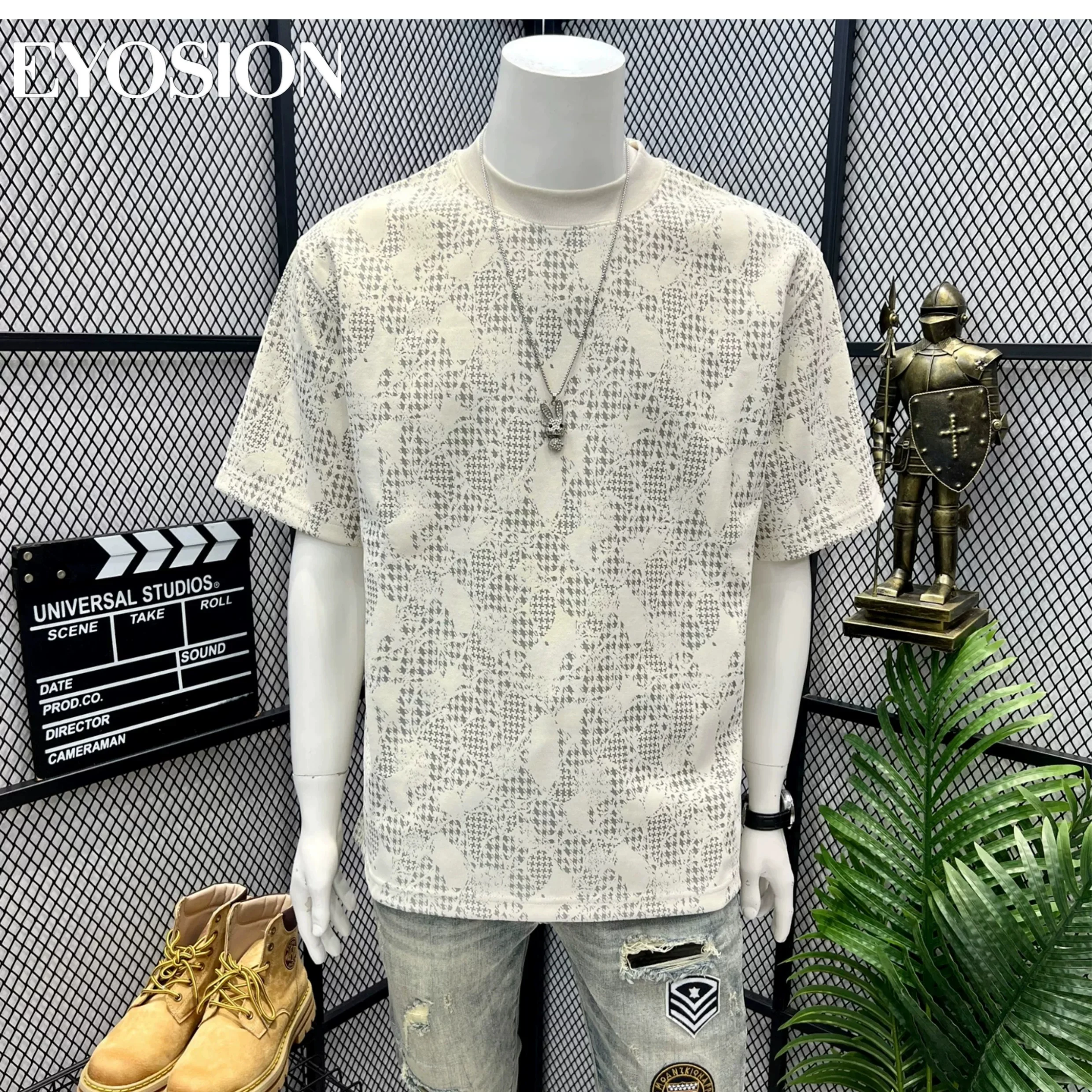 Simple Style Men's Cotton T-shirt Contrast Color Printing Casual Round Neck Mens High Quality Short-sleeved Streetwear Top Tee
Simple Style Men's Cotton T-shirt Contrast Color Printing Casual Round Neck Mens High Quality Short-sleeved Streetwear Top Tee