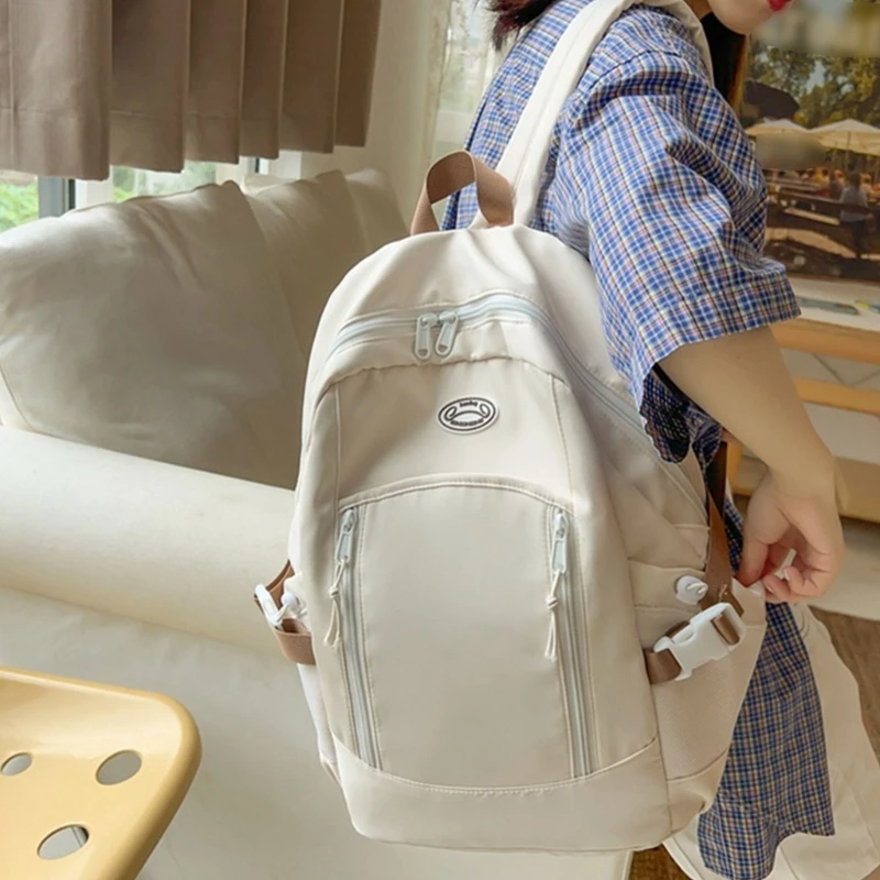 Korean Backpack For Women School Bag With Comfortable Strap Large Capacity Casual Daypack Student Book Bag
Korean Backpack For Women School Bag With Comfortable Strap Large Capacity Casual Daypack Student Book Bag