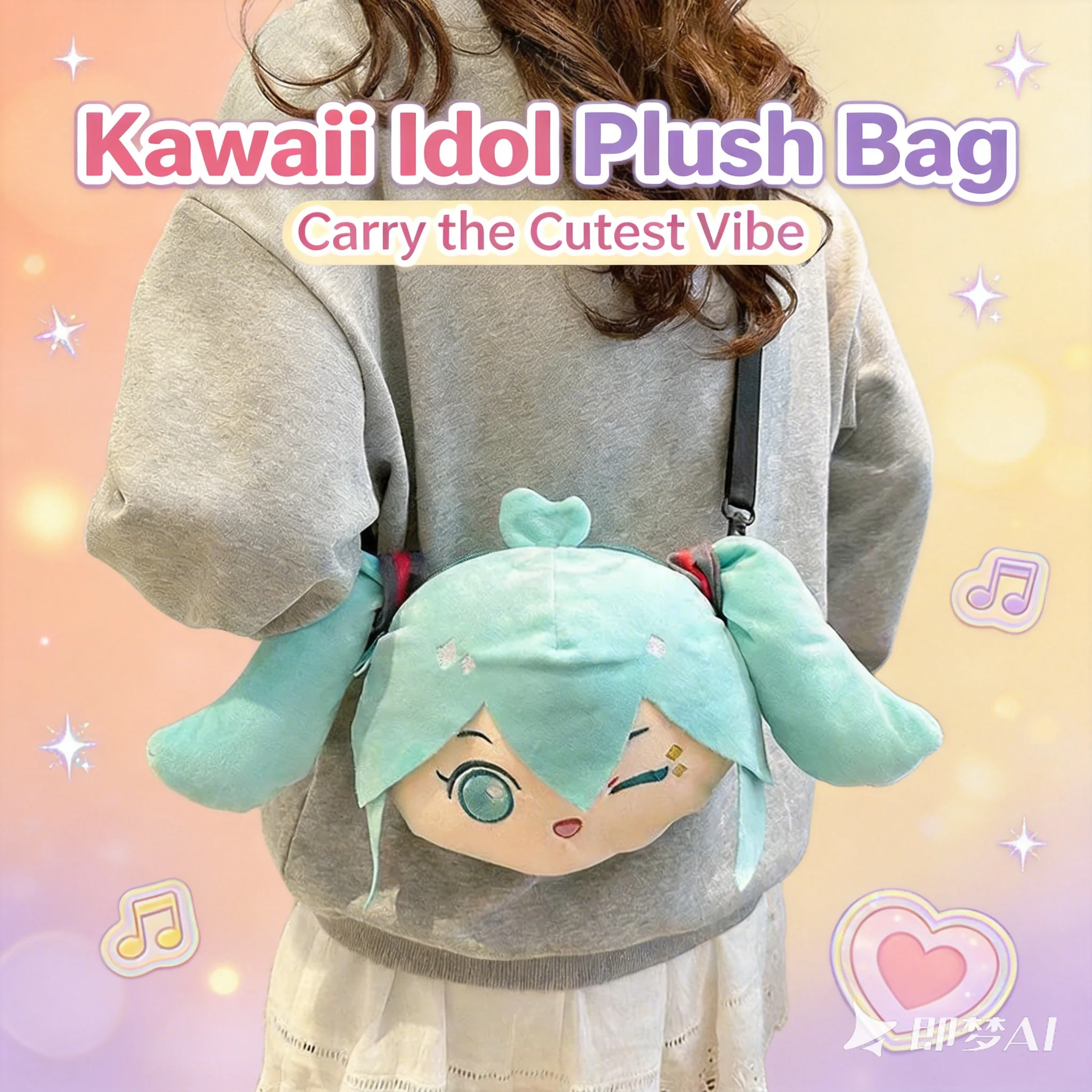 Miku Hatsune Anniversary Crossbody Bag Cute Cartoon Spring Flower Language Shoulder Doll Anime Toy Bag Series
Miku Hatsune Anniversary Crossbody Bag Cute Cartoon Spring Flower Language Shoulder Doll Anime Toy Bag Series