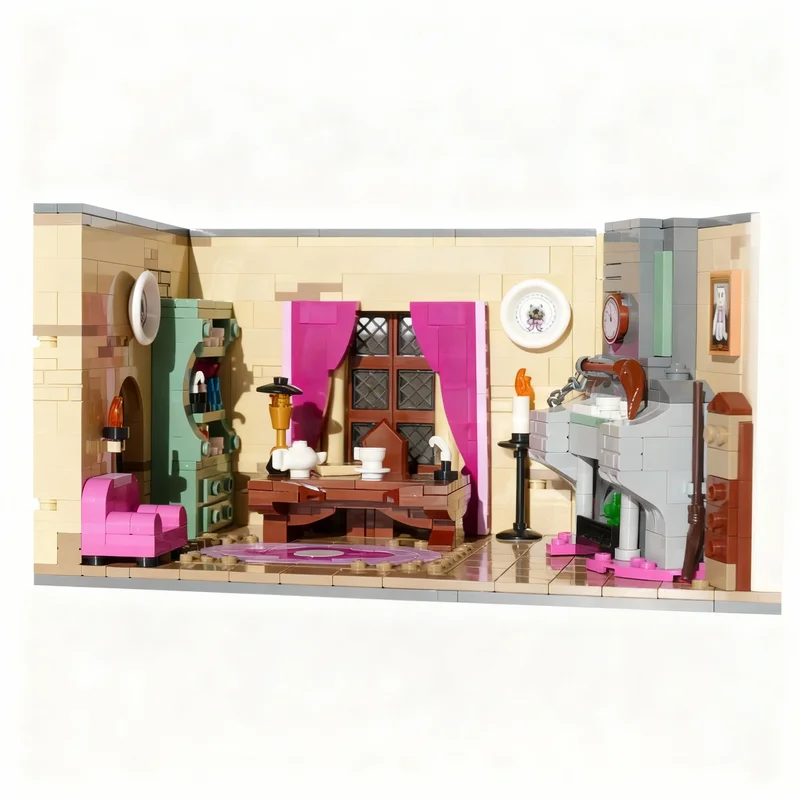 714PCS MOC Magic Movie Pink Magical Office In Wizard S Castle Model Building Blocks DIY Assembly Building Blocks Display Gift
714PCS MOC Magic Movie Pink Magical Office In Wizard S Castle Model Building Blocks DIY Assembly Building Blocks Display Gift