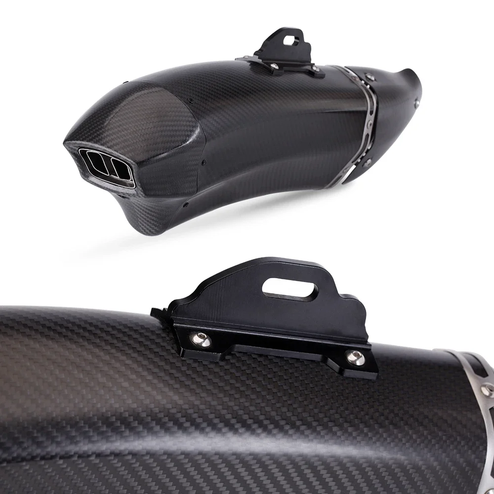 Motorcycle Exhaust Kawasaki Ninja H2 Modified Moto Escape Muffler Full Carbon Fiber System DB Killer Link Pipe With Heat Shield
Motorcycle Exhaust Kawasaki Ninja H2 Modified Moto Escape Muffler Full Carbon Fiber System DB Killer Link Pipe With Heat Shield