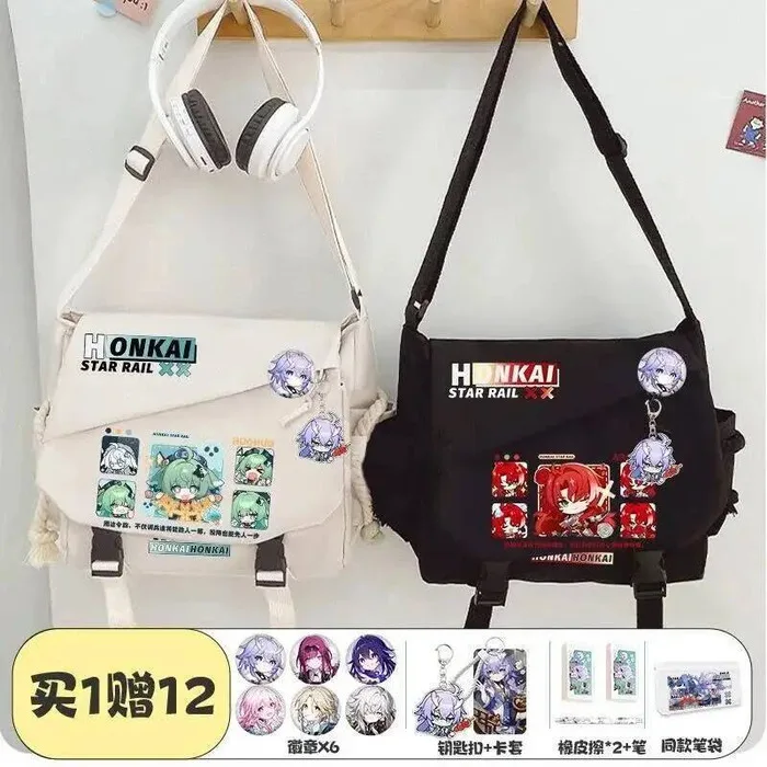 Honkai: Star Rail Cosplay Kafka Argenti March 7Th Bailu Blade Huohuo Nylon Cloth Cartoon Campus Student Messenger Bag Anime GAME
Honkai: Star Rail Cosplay Kafka Argenti March 7Th Bailu Blade Huohuo Nylon Cloth Cartoon Campus Student Messenger Bag Anime GAME