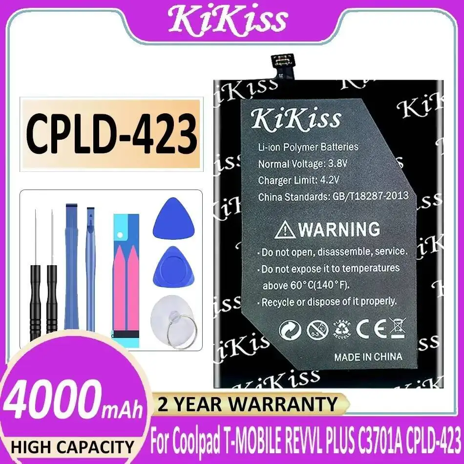 Mobile Phone Battery Cpld-423 4000Mah High Compatibility For Coolpad C3701A T-Mobile Revvl Plus Reliable Replacement
Mobile Phone Battery Cpld-423 4000Mah High Compatibility For Coolpad C3701A T-Mobile Revvl Plus Reliable Replacement