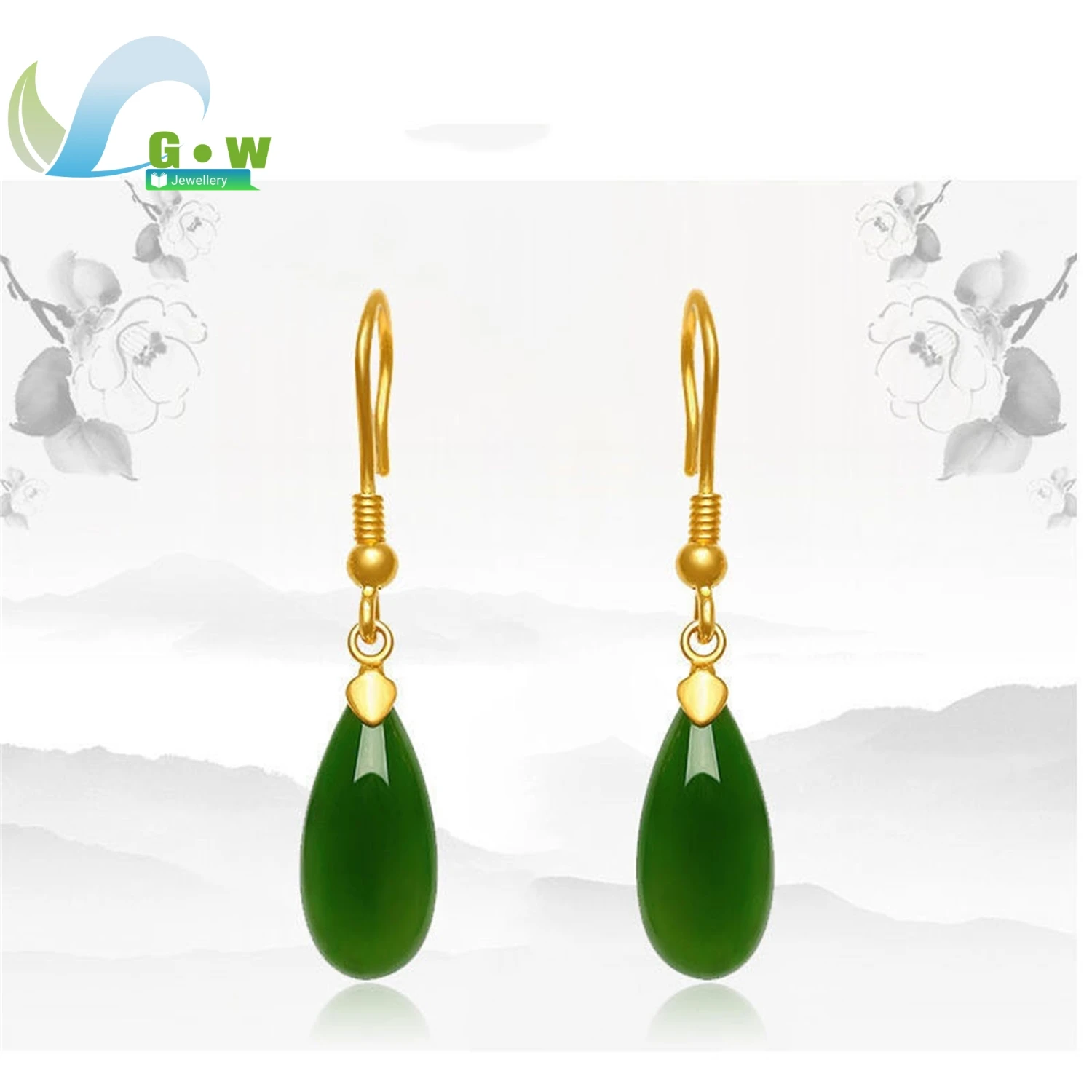Luxury Teardrop Earrings Jade Dangle Jewelry for Women Wedding Gift Elegant Girlfriend Present Gemstone Daily Party Accessories
Luxury Teardrop Earrings Jade Dangle Jewelry for Women Wedding Gift Elegant Girlfriend Present Gemstone Daily Party Accessories