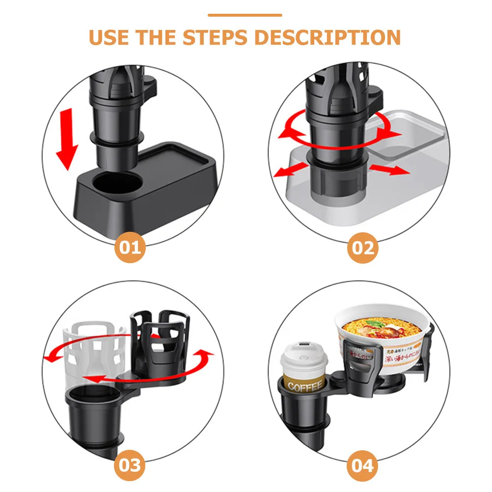 Car Cup Expander 2-Slot Multifunctional Vehicle Mounted Drink Holder For Bottle Storage Universal Fit Large Size Suv Truck
Car Cup Expander 2-Slot Multifunctional Vehicle Mounted Drink Holder For Bottle Storage Universal Fit Large Size Suv Truck