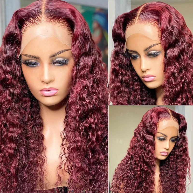 26Inch 180 Density Soft Burgundy Kinky Curly Lace Front Wigs For Women Baby Hair Synthetic Fiber Deep Part Daily Wear Wigs
26Inch 180 Density Soft Burgundy Kinky Curly Lace Front Wigs For Women Baby Hair Synthetic Fiber Deep Part Daily Wear Wigs