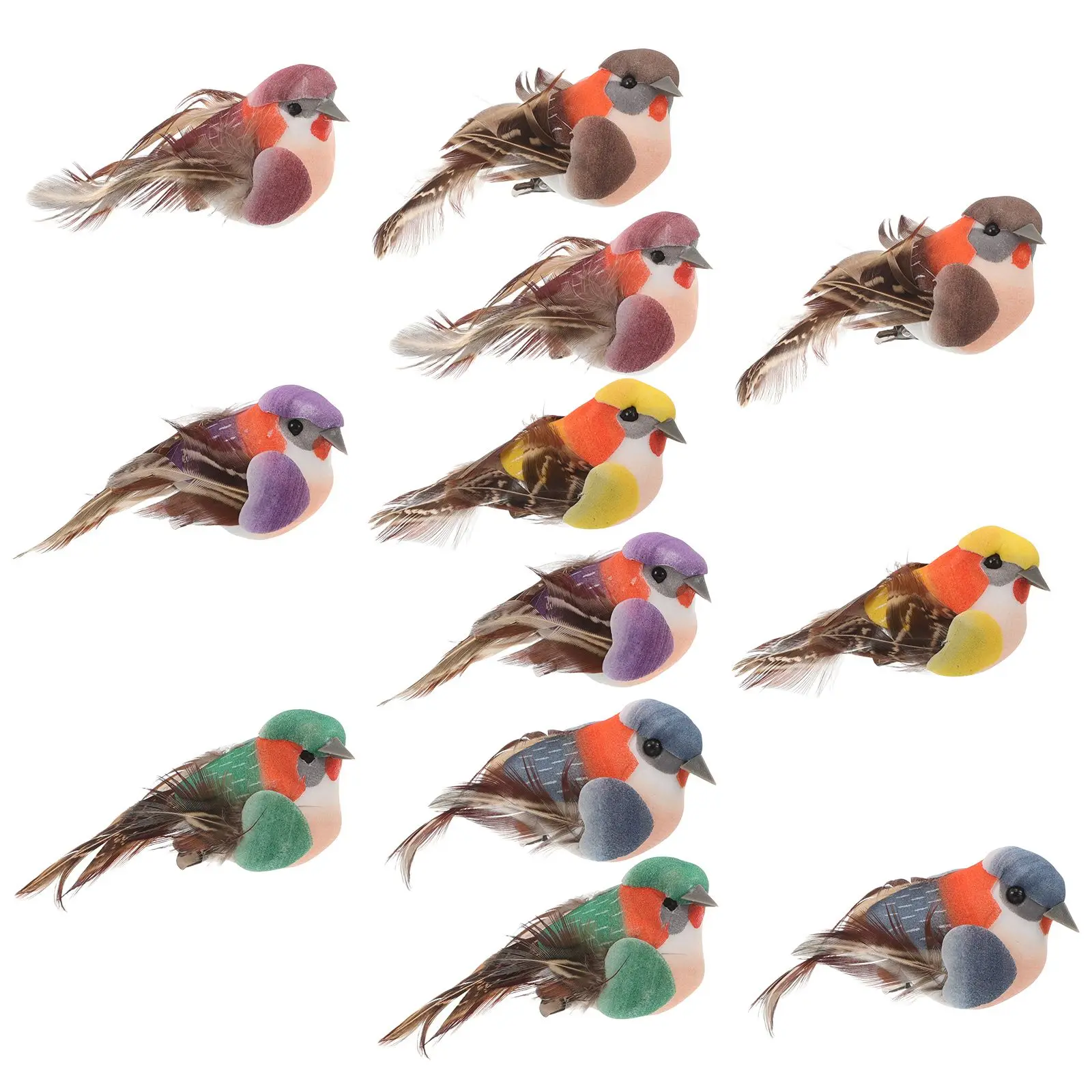 12 Pcs Simulation Bird Decoration Artificial Birds Colorful Faux Animal Models Foam Craft Statue
12 Pcs Simulation Bird Decoration Artificial Birds Colorful Faux Animal Models Foam Craft Statue