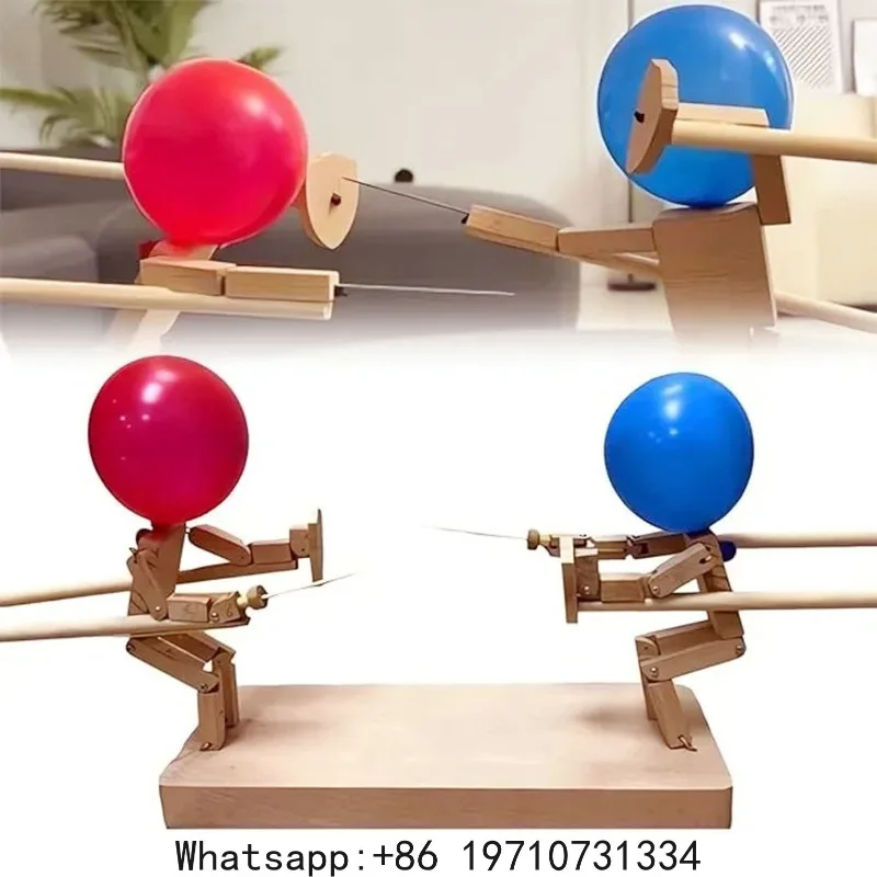 Balloon Man Battle Fencing Puppets Fun Exciting Interactive Wooden 2 Player Balloon Man Battle for Toys Fencing Puppets
Balloon Man Battle Fencing Puppets Fun Exciting Interactive Wooden 2 Player Balloon Man Battle for Toys Fencing Puppets