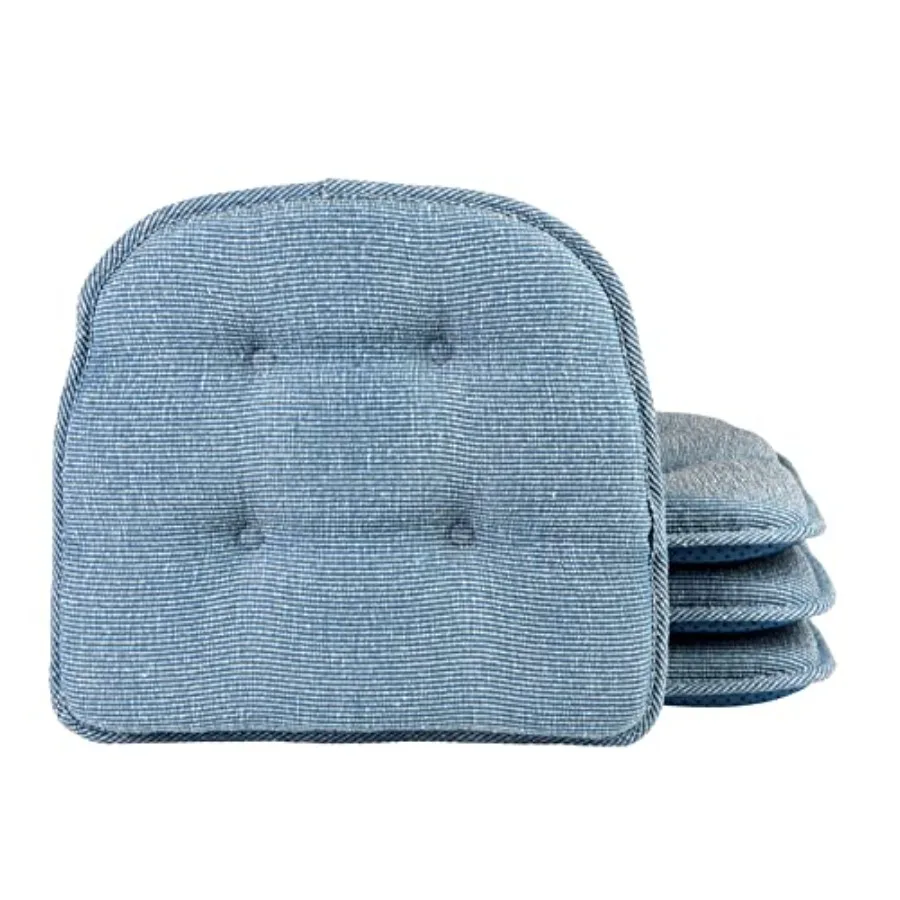 Omega Non-Slip Chair Cushions, Assembled in USA, U-Shaped Skid-Proof Seat Pads for Dining Room, Kitchen, Office, 15"x16", Slub
Omega Non-Slip Chair Cushions, Assembled in USA, U-Shaped Skid-Proof Seat Pads for Dining Room, Kitchen, Office, 15"x16", Slub