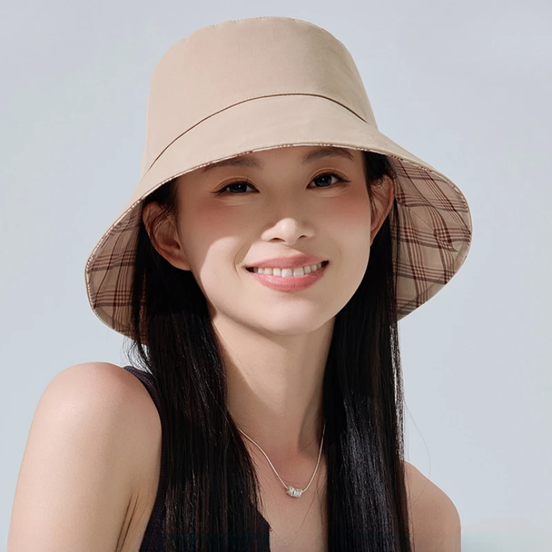 Korean Literary Plaid Double-sided Wear Solid Color Bucket Hat Xiaohongshu Versatile Casual Student Sunscreen Hat
Korean Literary Plaid Double-sided Wear Solid Color Bucket Hat Xiaohongshu Versatile Casual Student Sunscreen Hat