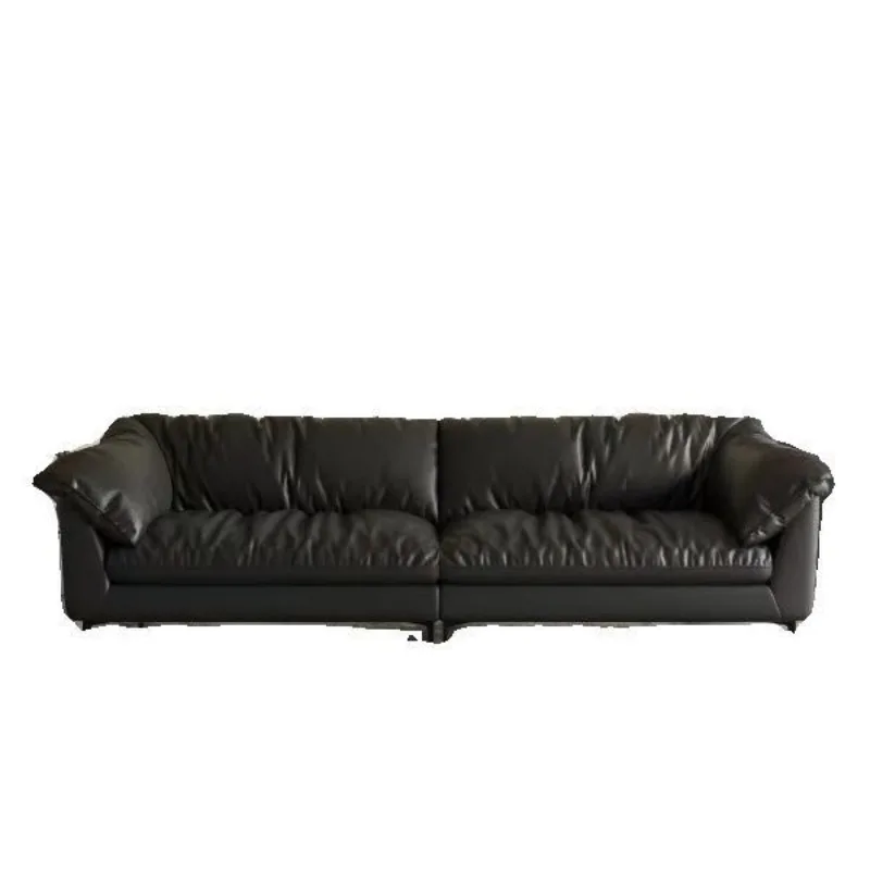 Italian minimalist leather sofa, first-layer cowhide straight-row sofa, small apartment retro double sofa in the living room
Italian minimalist leather sofa, first-layer cowhide straight-row sofa, small apartment retro double sofa in the living room