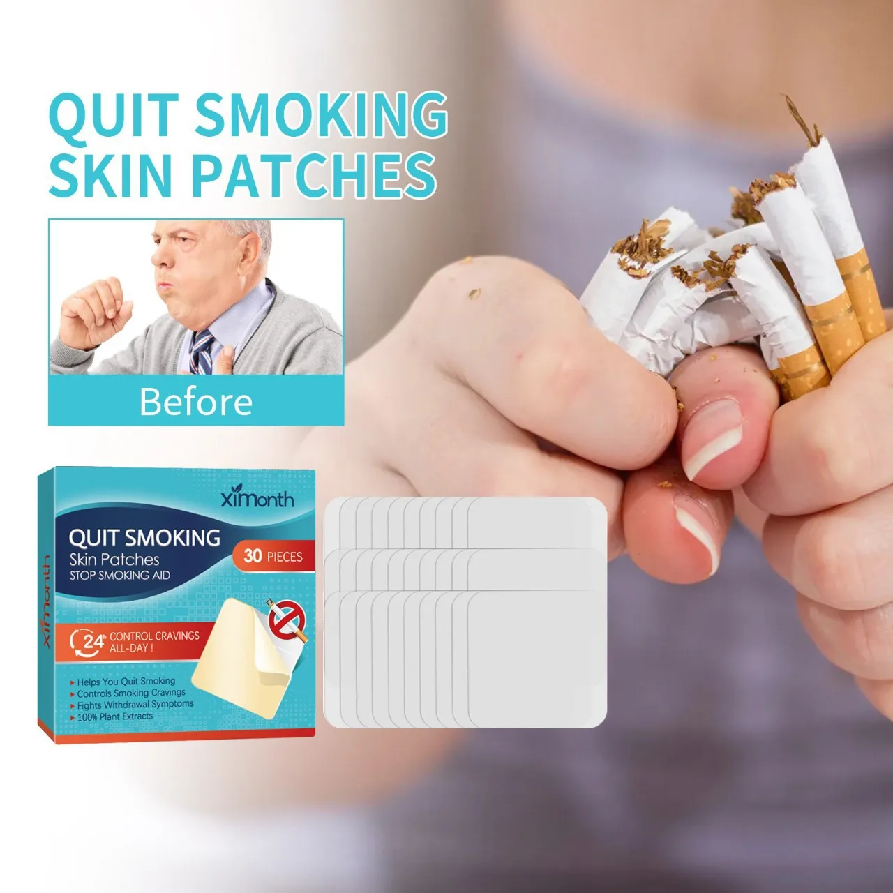 Smoking cessation patch Health patch Assisted smoking control Health patch Smoke-free cessation
Smoking cessation patch Health patch Assisted smoking control Health patch Smoke-free cessation