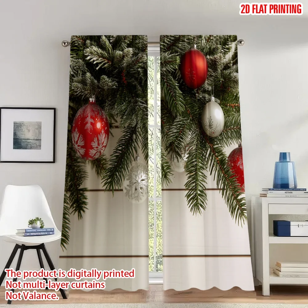 2pcs 2D flat printing Classic Christmas Curtains Christmas Ornament Garland Digital Printed Polyester Drapes Holiday Decorations
2pcs 2D flat printing Classic Christmas Curtains Christmas Ornament Garland Digital Printed Polyester Drapes Holiday Decorations