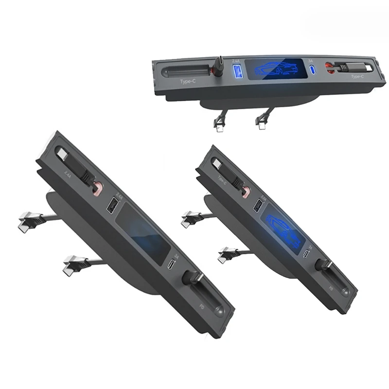 USB Telescopic Hub Docking Station For Tesla Model 3 Y 2021-2023 Central Console Fast Charging Type-C 18W+PD 27W Easy To Use
USB Telescopic Hub Docking Station For Tesla Model 3 Y 2021-2023 Central Console Fast Charging Type-C 18W+PD 27W Easy To Use