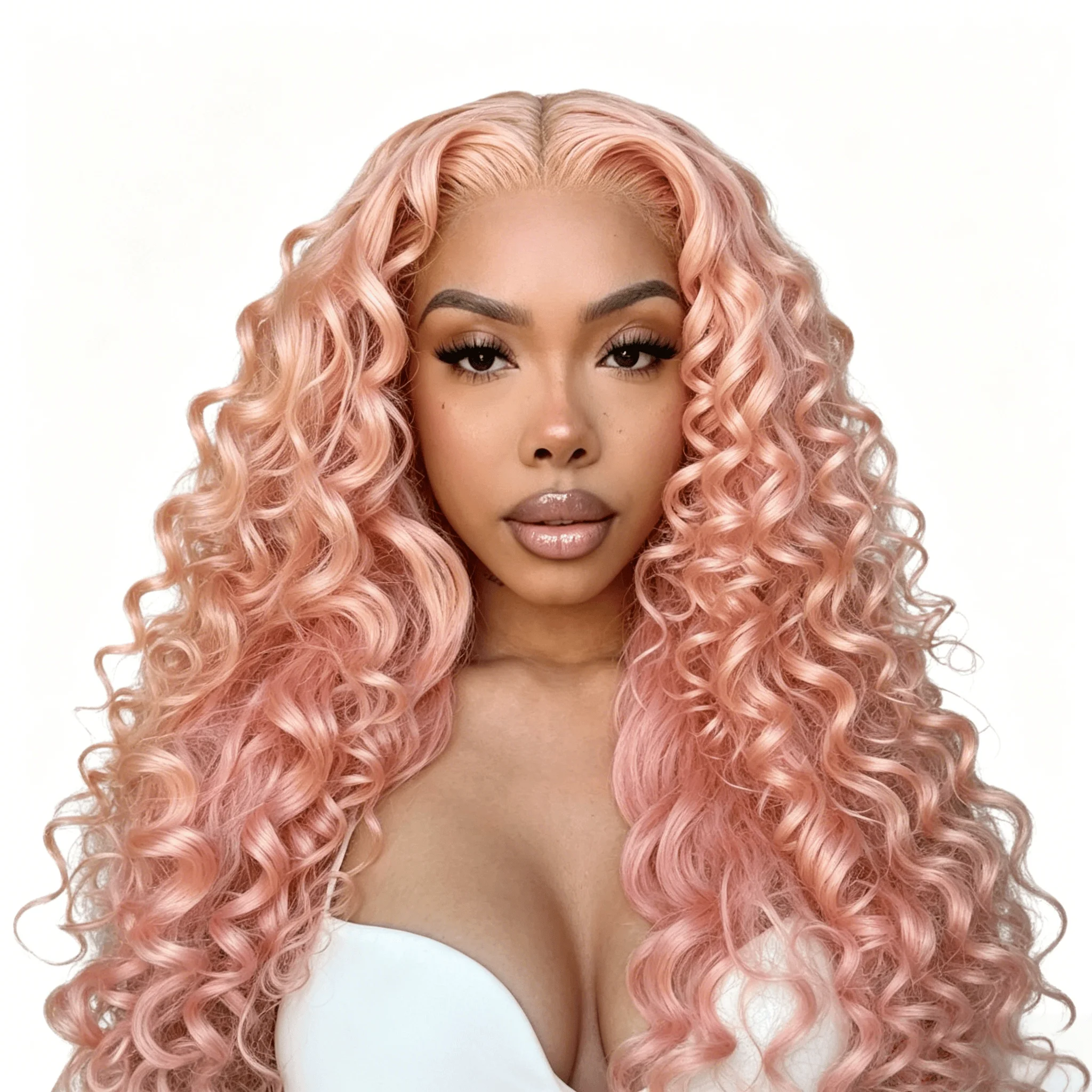Light Pink Loose Wave 13x6 13x4 Lace Front Wig Human Hair Pre Plucked 180% 250% Colored Transparent Lace Frontal Wig For Women
Light Pink Loose Wave 13x6 13x4 Lace Front Wig Human Hair Pre Plucked 180% 250% Colored Transparent Lace Frontal Wig For Women