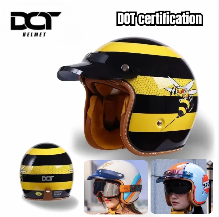 DOT Certification Women and Men Classical Carbon Fiber Motorcycle 3/4 Helmet Adults Moto Electric Scooter Open Face Helmet
DOT Certification Women and Men Classical Carbon Fiber Motorcycle 3/4 Helmet Adults Moto Electric Scooter Open Face Helmet