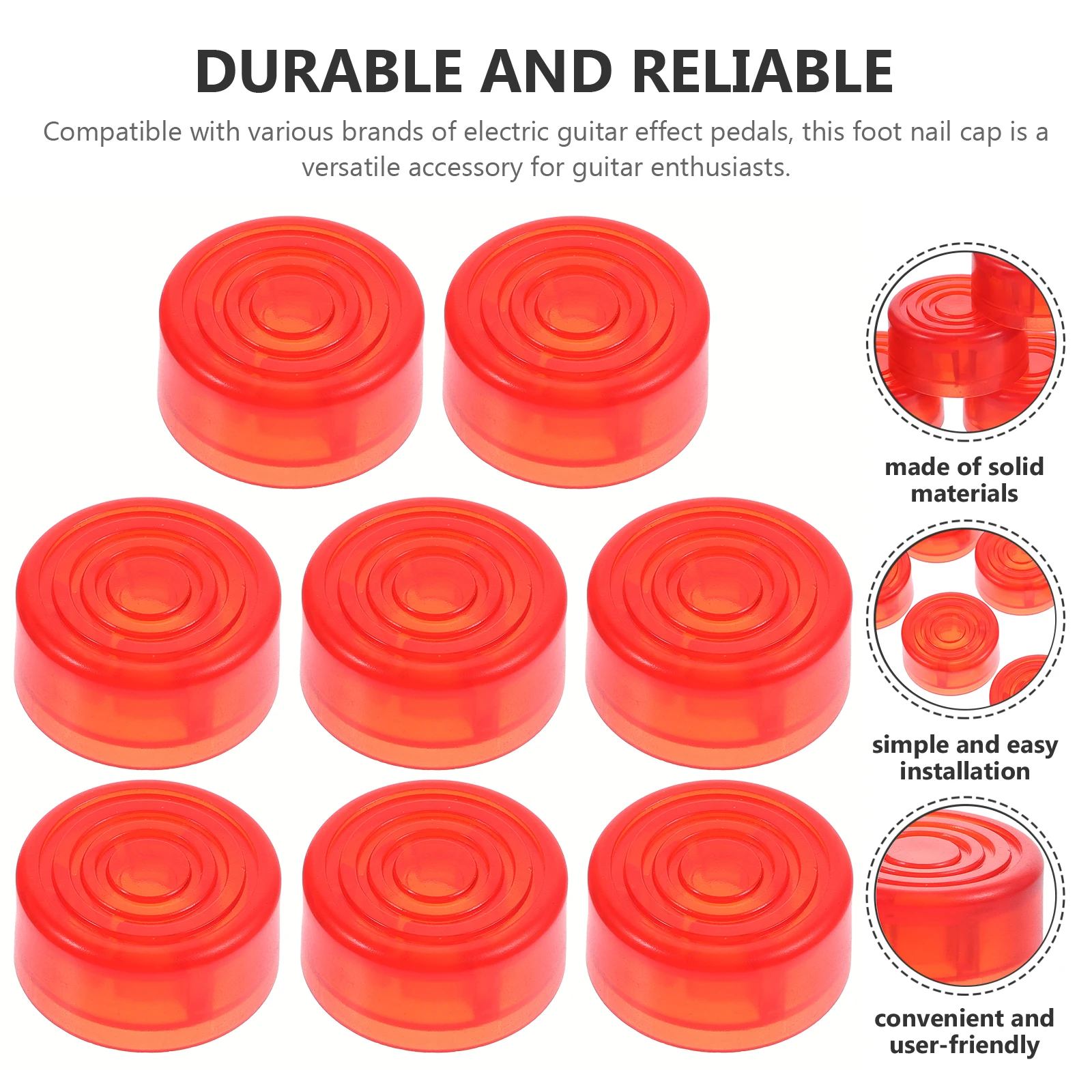 Replacement Guitar Effect Cap Stepping on The Nail Pedal Footswitch Topper Plastic Cover
Replacement Guitar Effect Cap Stepping on The Nail Pedal Footswitch Topper Plastic Cover