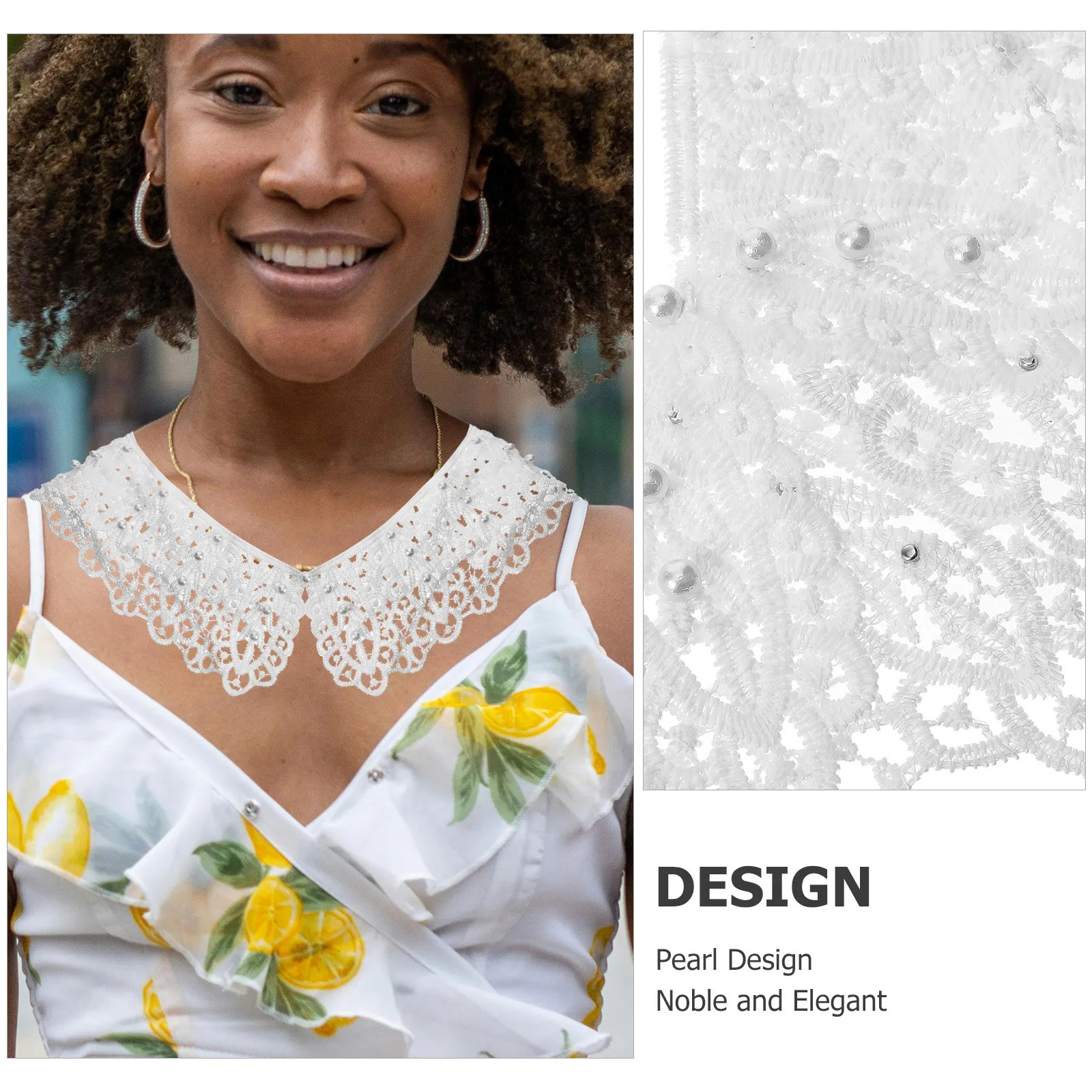 Imitation Pearl False Collar Women Detachable Fashionable Shirt Collar Accessory Versatile Stylish Design Fake Collars
Imitation Pearl False Collar Women Detachable Fashionable Shirt Collar Accessory Versatile Stylish Design Fake Collars