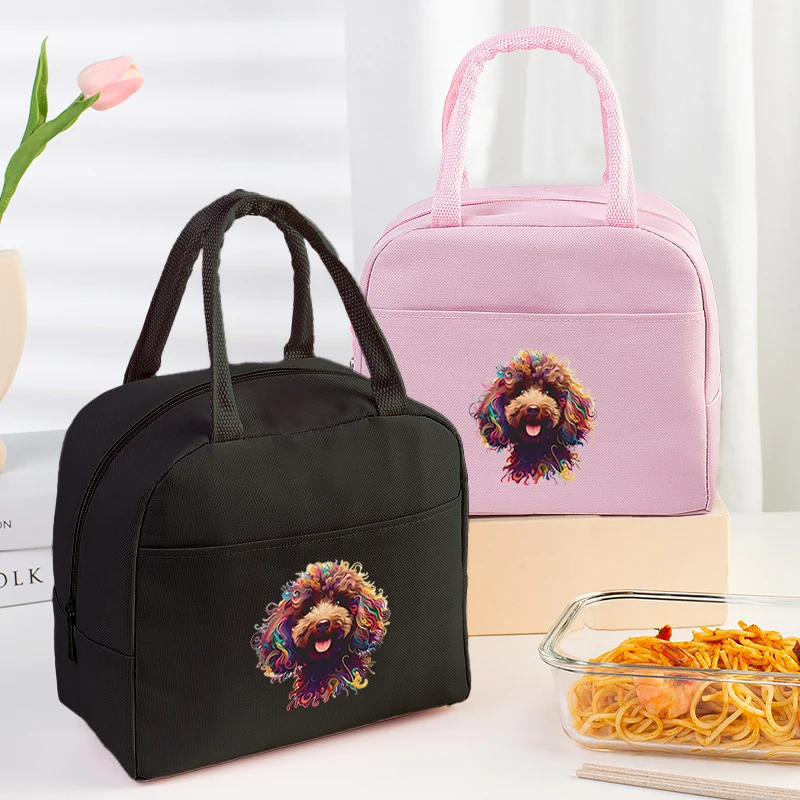 Lunch bag 2 colors cute dog printing hand bag zipper closure portable suitable for student or office staff weekend picnic
Lunch bag 2 colors cute dog printing hand bag zipper closure portable suitable for student or office staff weekend picnic