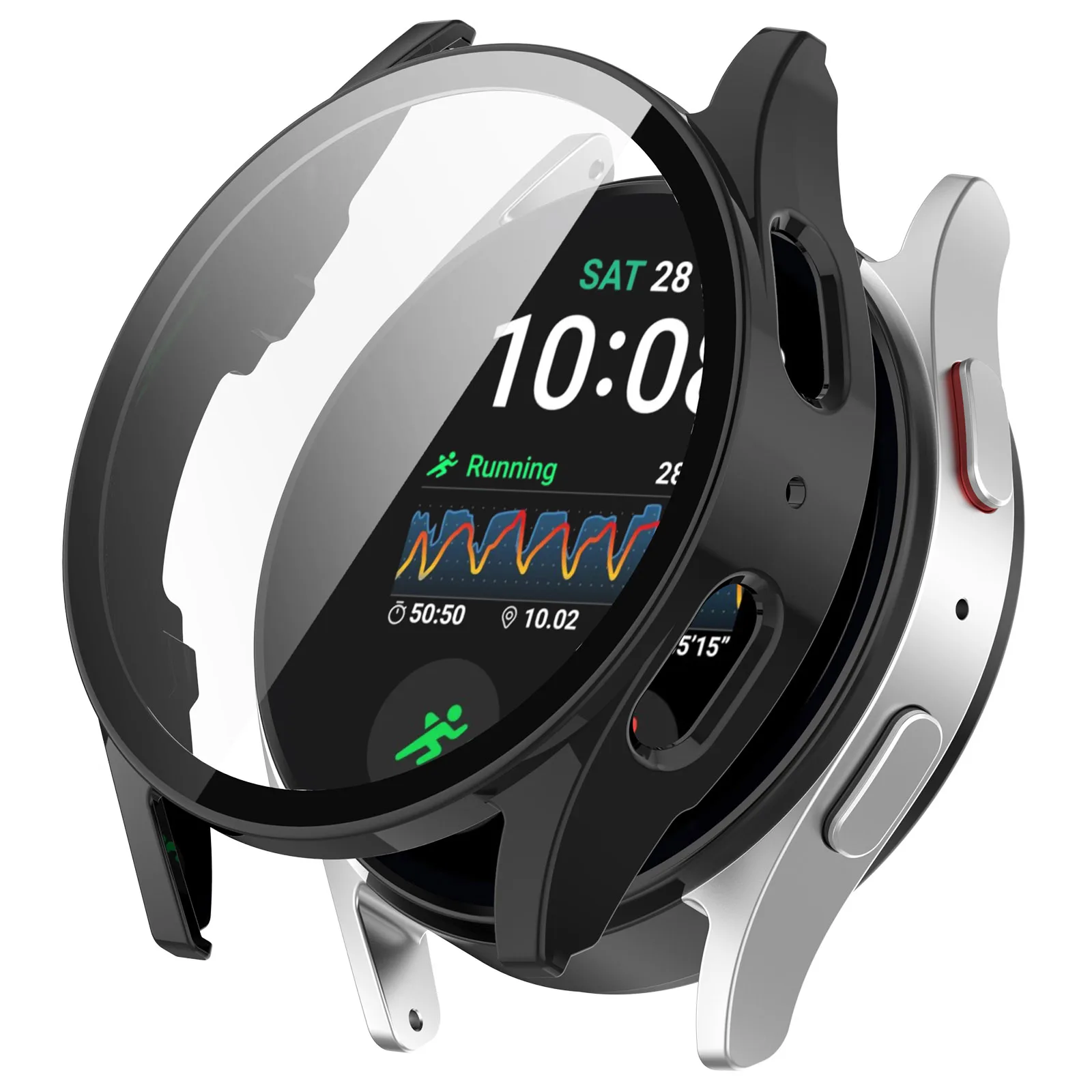 Для Samsung Galaxy Watch7 40 мм чехол для ПК с пленкой из закаленного стекла - черный
Для Samsung Galaxy Watch7 40 мм чехол для ПК с пленкой из закаленного стекла - черный
