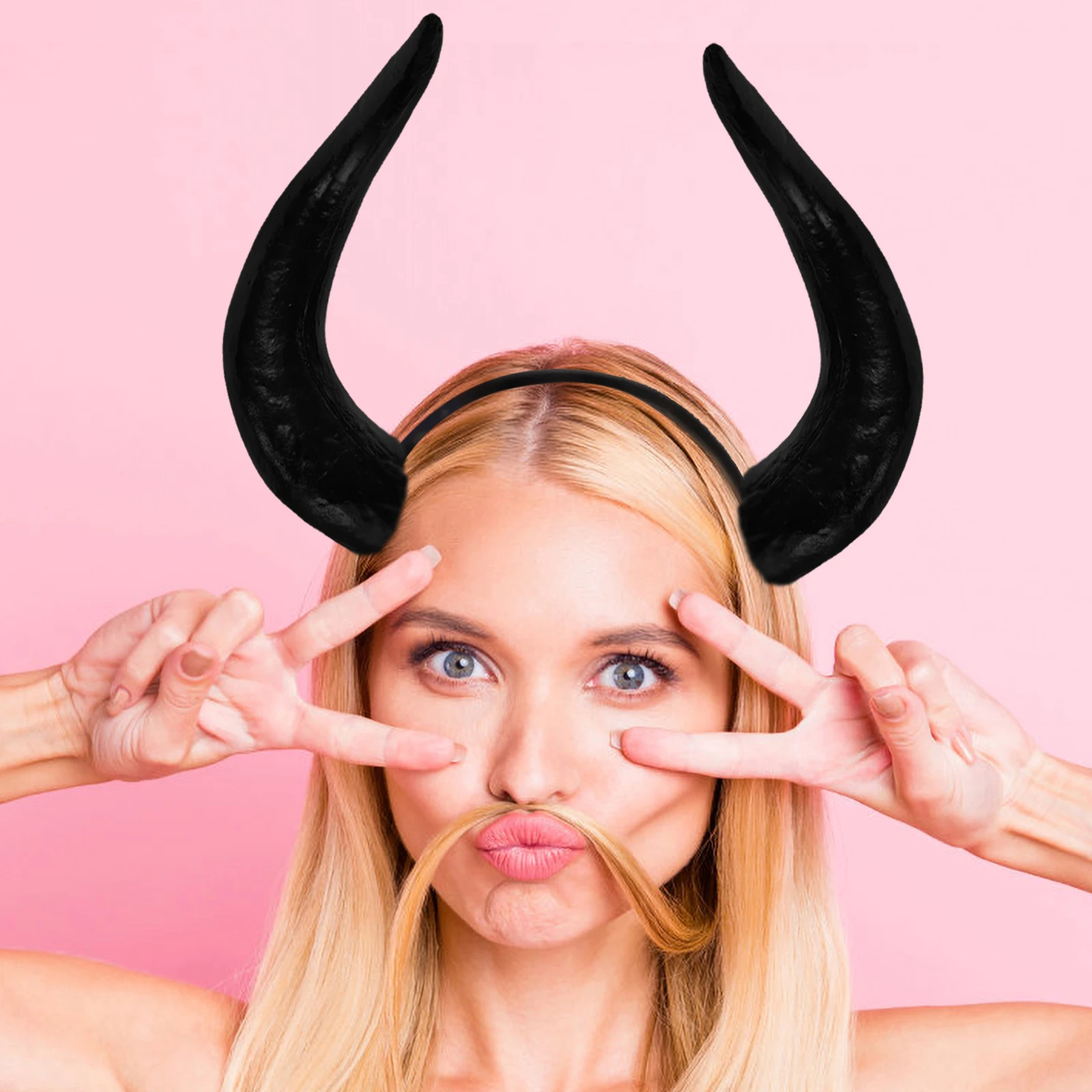 1 Pair Imitation Ox Horns Large Vibrant Diy Bull Horn Headband For Halloween Costume Party Masquerade Carnival Decor Plastic
1 Pair Imitation Ox Horns Large Vibrant Diy Bull Horn Headband For Halloween Costume Party Masquerade Carnival Decor Plastic