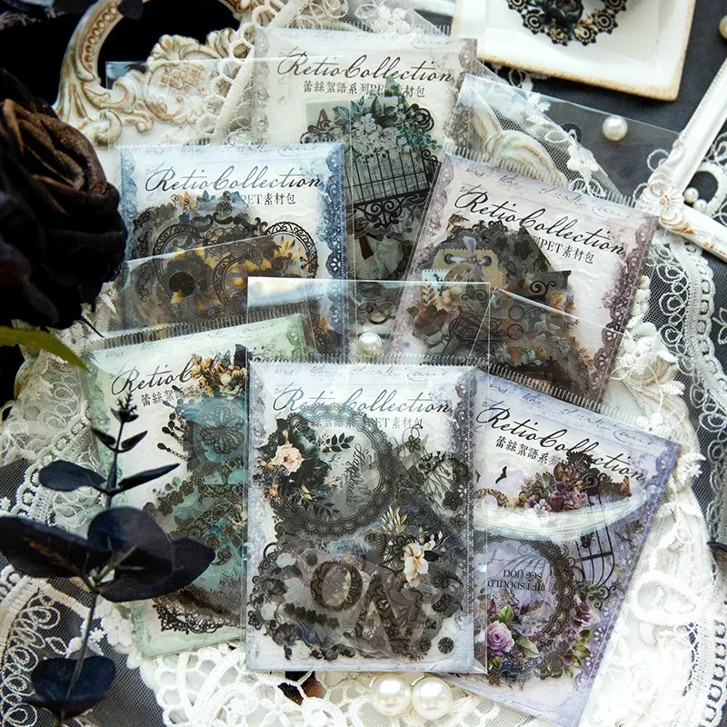 40Pcs Sticker Vintage Bottom Floss Decoration Lace Collage Supplies Material Package Handbook Scrapbook Stationery 118*88 MM
40Pcs Sticker Vintage Bottom Floss Decoration Lace Collage Supplies Material Package Handbook Scrapbook Stationery 118*88 MM