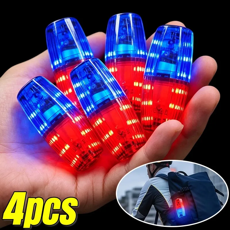 4/1x LED Red Blue Warning Light USB Rechargeable Safety Flash Night Light For Backpack Running Cycling Security Light Accessory
4/1x LED Red Blue Warning Light USB Rechargeable Safety Flash Night Light For Backpack Running Cycling Security Light Accessory