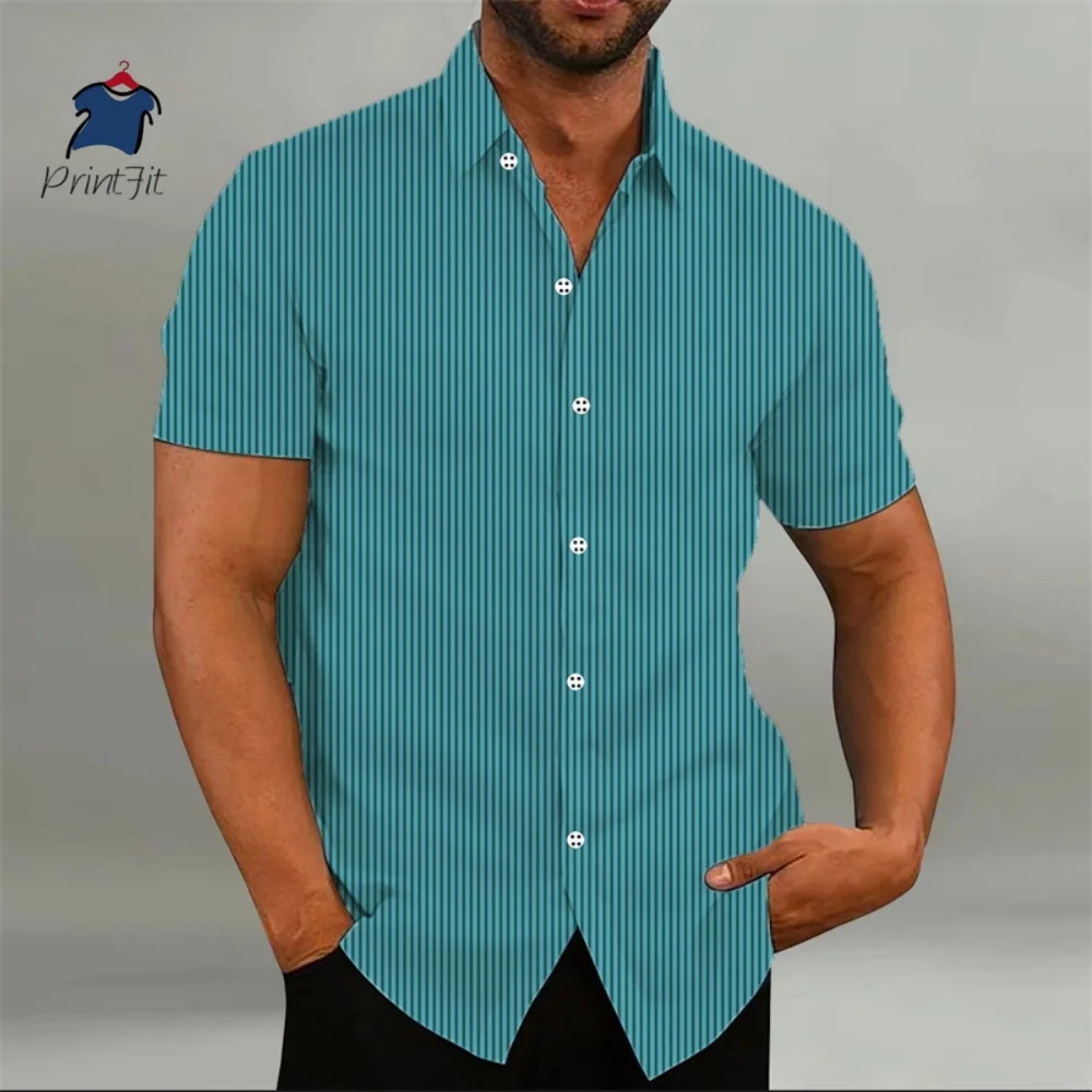 Men's Fashion Loose Striped Shirt 9 Color Shirt Casual Breathable Lapel Button Short Sleeve Shirt Top Comfortable Soft Fabric
Men's Fashion Loose Striped Shirt 9 Color Shirt Casual Breathable Lapel Button Short Sleeve Shirt Top Comfortable Soft Fabric