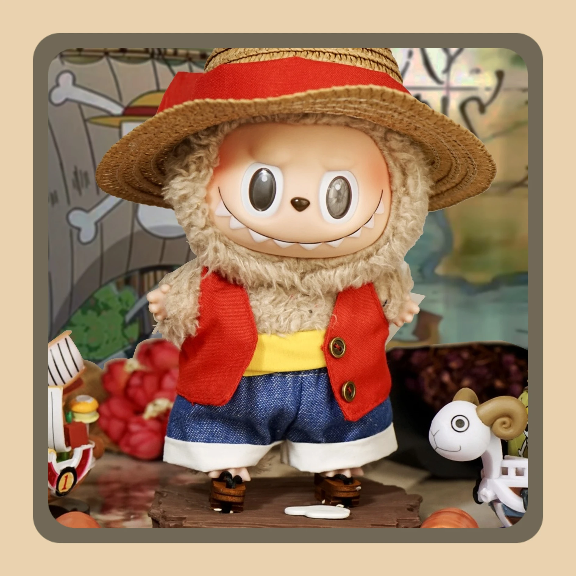 Комплект одежды Labubu: красный жилет и модный кулон, аксессуары Labubu (куклы не включены)
Комплект одежды Labubu: красный жилет и модный кулон, аксессуары Labubu (куклы не включены)