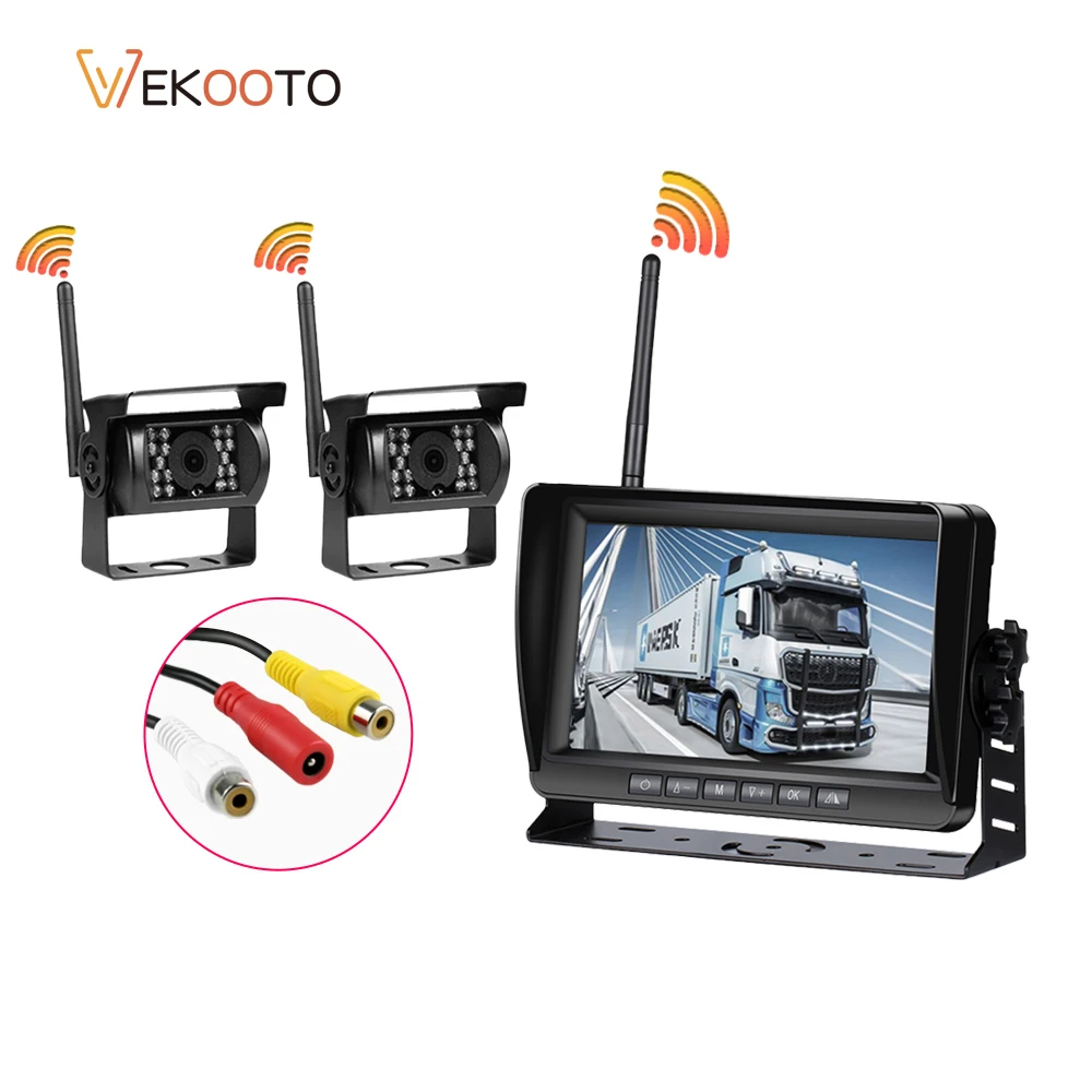 Simulated HD Wireless Backup Camera 7" Monitor Wide Angle Waterproof Night Vision Rear View Reversing Camera for Car Truck RV
Simulated HD Wireless Backup Camera 7" Monitor Wide Angle Waterproof Night Vision Rear View Reversing Camera for Car Truck RV