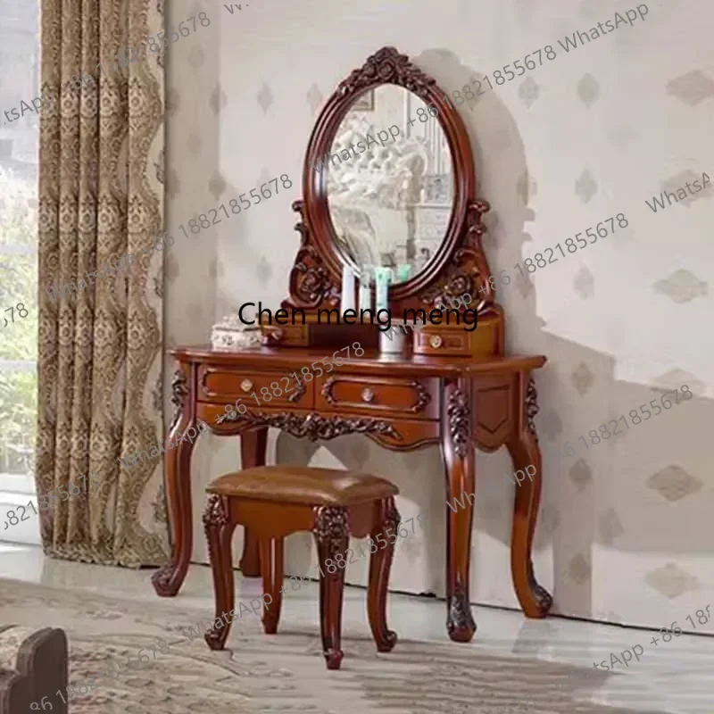 New arrive mirror luxury dresser eithe drawers stool brown Women Wooden Dressing Table Storage Makeup Hotel Schminktisch Bedroom
New arrive mirror luxury dresser eithe drawers stool brown Women Wooden Dressing Table Storage Makeup Hotel Schminktisch Bedroom