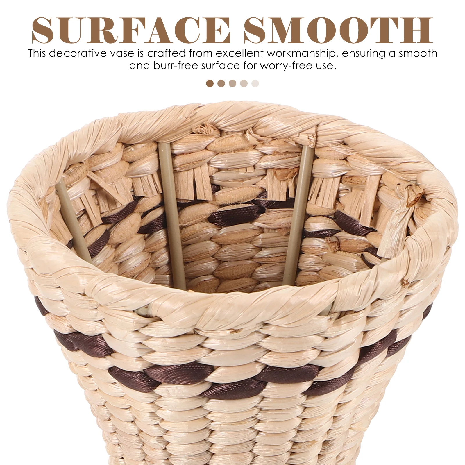 Creative Woven Flower Vase Rustic Tall Decorative Bottle For Home Centerpiece Plants Container Balcony Party Table Decoration
Creative Woven Flower Vase Rustic Tall Decorative Bottle For Home Centerpiece Plants Container Balcony Party Table Decoration
