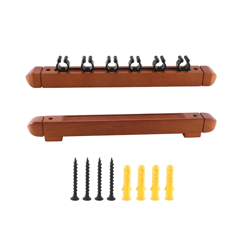 B93B-New Wall Mounted Hardwood Billiard Cue Rack Pool Cue Rack 6 Clips Billiard Holder Bracket Accessories,Brown
B93B-New Wall Mounted Hardwood Billiard Cue Rack Pool Cue Rack 6 Clips Billiard Holder Bracket Accessories,Brown