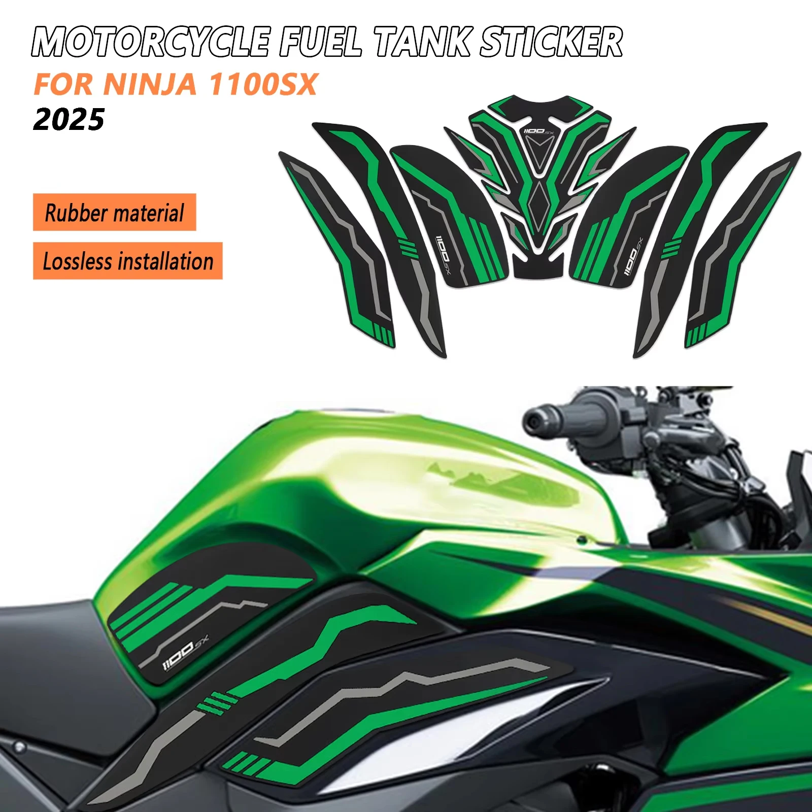 For Ninja 1100 SX 2025 Ninja1100sx 2025 Motorcycle Accessories Frosted Tank Stickers NINJA 1100SX Thickened Fuel Tank Protector
For Ninja 1100 SX 2025 Ninja1100sx 2025 Motorcycle Accessories Frosted Tank Stickers NINJA 1100SX Thickened Fuel Tank Protector