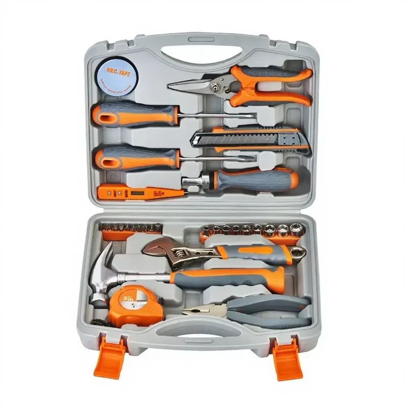 Household Toolbox Tool Set 31-Piece Gift Set with Plastic Case for Home Repair
Household Toolbox Tool Set 31-Piece Gift Set with Plastic Case for Home Repair