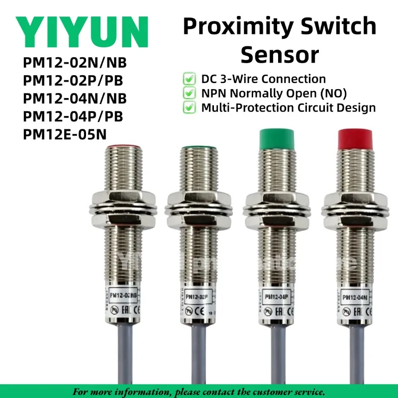 1PC PM Proximity Switch Sensor PM12-04N PM12-04NB PM12-04P 04PB 02N 02NB 02P 02PB 04NS 04PS 02NS 02PS 02S 04S PM12E-08N 08NB
1PC PM Proximity Switch Sensor PM12-04N PM12-04NB PM12-04P 04PB 02N 02NB 02P 02PB 04NS 04PS 02NS 02PS 02S 04S PM12E-08N 08NB
