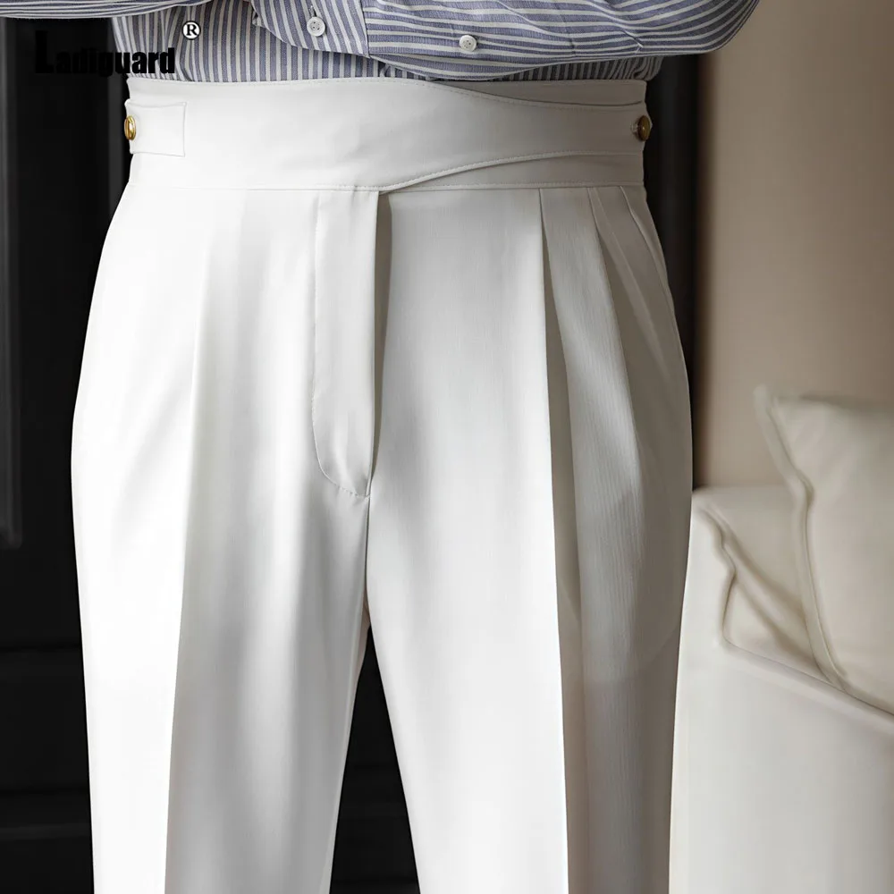 2025 Men's Stand Pocket Fashion Naple Pants Solid White Khaki Trouser Mens Elegant Straight Pants Male Ankle-Length Bottoms New
2025 Men's Stand Pocket Fashion Naple Pants Solid White Khaki Trouser Mens Elegant Straight Pants Male Ankle-Length Bottoms New