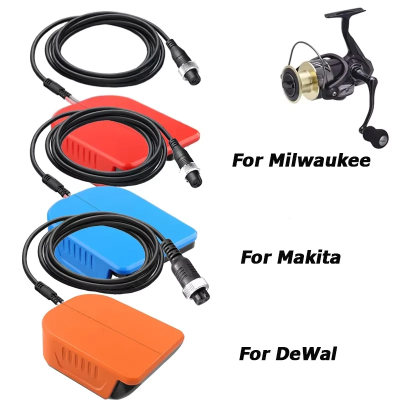 NEW Portable Fishing Reel Adapter for Dewaltt Makita Milwaukee 20V Battery Work for Daiwa/Shimano 800MJ Power Cable Reel Adapter
NEW Portable Fishing Reel Adapter for Dewaltt Makita Milwaukee 20V Battery Work for Daiwa/Shimano 800MJ Power Cable Reel Adapter