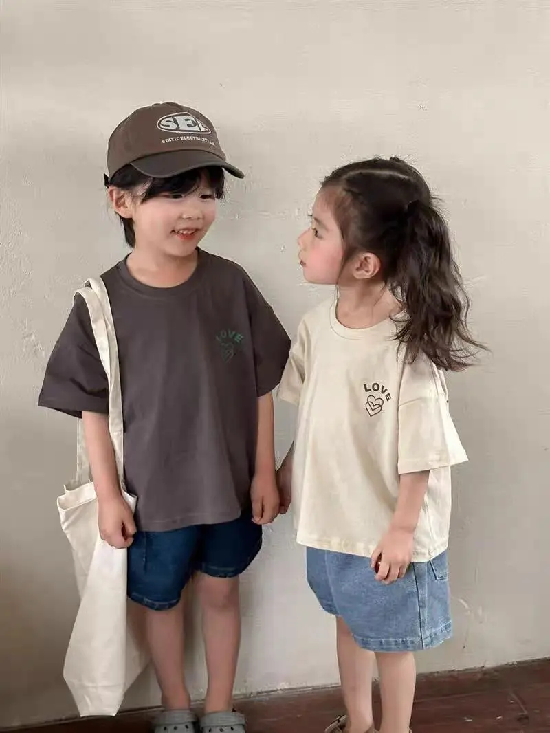 Children's Short sleeved T-shirt Pure Cotton Summer New Style Boys' Loose T-shirt Girls' Baby Top
Children's Short sleeved T-shirt Pure Cotton Summer New Style Boys' Loose T-shirt Girls' Baby Top