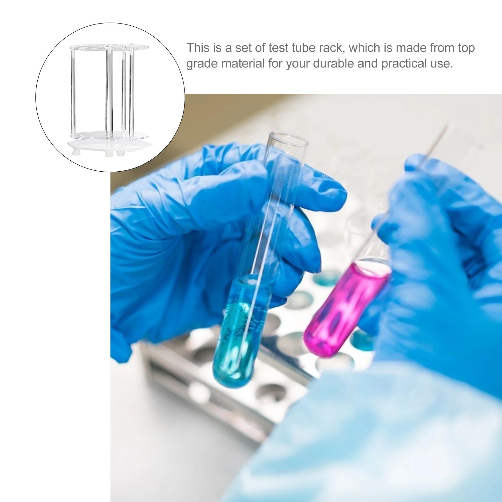 Acrylic 12 Hole Test Tube Rack Rotating Pipette Holder Storage Container Lab Equipment Reusable Washable Fine Practical Design
Acrylic 12 Hole Test Tube Rack Rotating Pipette Holder Storage Container Lab Equipment Reusable Washable Fine Practical Design