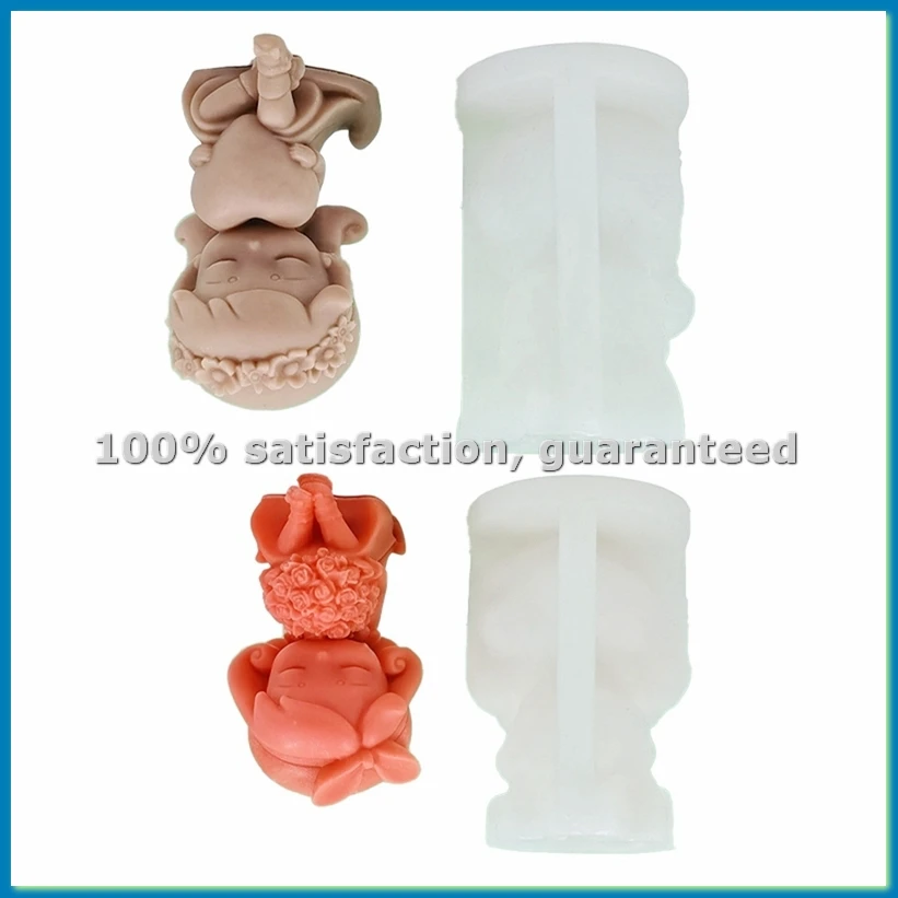 2PCS 3D Rose Heart-Shape Girl Candle Silicone Mold DIY Rose Girl Handmade Scented Candle Gypsum Resin Mold-A07G
2PCS 3D Rose Heart-Shape Girl Candle Silicone Mold DIY Rose Girl Handmade Scented Candle Gypsum Resin Mold-A07G