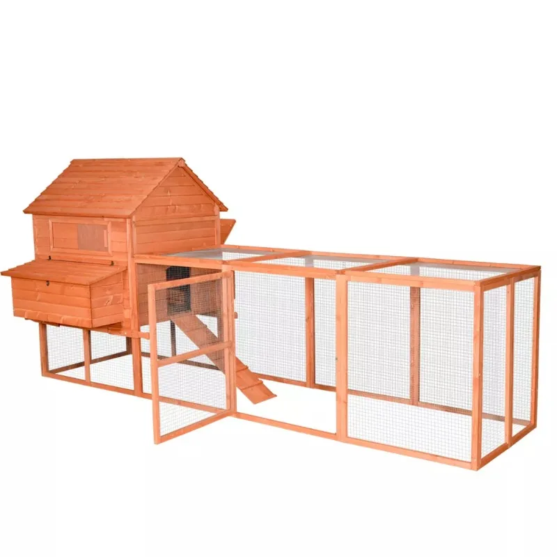 Movable solid wood coop for 15 chickens, outdoor coop and coop
Movable solid wood coop for 15 chickens, outdoor coop and coop